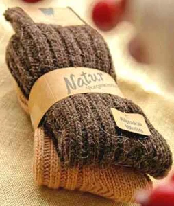 2 pares de calcetines de invierno gruesos de lana de alpaca para mujeres hombres - acogedores calcetines de trabajo de lana cálida - Imagen 1 de 22