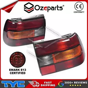 Pair LH+RH Tail Light Lamp (Smokey) For Holden Commodore VN 1988~1991 Sedan - Picture 1 of 5