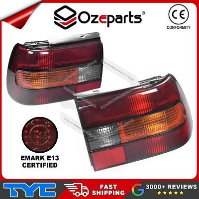 Pair LH+RH Tail Light Lamp (Smokey) For Holden Commodore VN 1988~1991 Sedan - Image 1 of 4