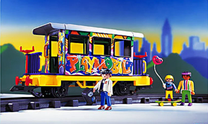 Playmobil -- Pièce de rechange -- wagon coloré  4118 - - Photo 1/1