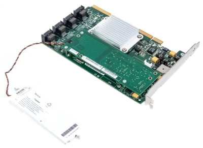 Raid Controller LSI Megaraid 300-8X SATA 3Gbps Pci-X + Battery Mr iBBU01 - Image 1 of 3