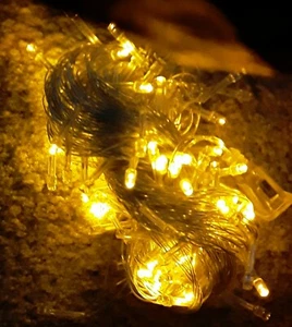 Twinkle Star 300 LED Window Curtain String Lights WARM WHITE - Picture 1 of 5
