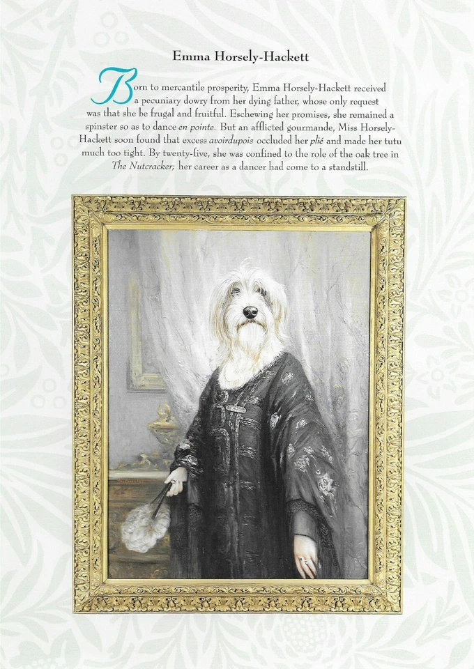 Бородатый Колли "Эмма" - НА ЗАКАЗ МАТОВЫЙ - Винтажная Собака Художественная Печать - Понселет - Изображение 1 из 1