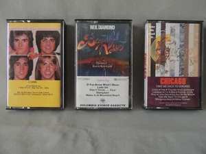 3 Music cassettes Neil Diamond- Chicago- Bay city Rollers 1976 - Picture 1 of 12
