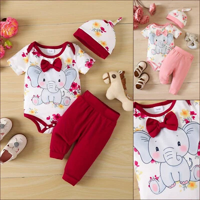 Babystrampler Set (für Babys im Alter von 0-12 Monate) Mädchen & Jungs Strampler - Bild 1 von 4