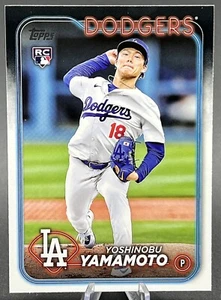 2024 Topps Serie 2 Yoshinobu Yamamoto RC #553 Los Angeles Dodgers - Bild 1 von 2