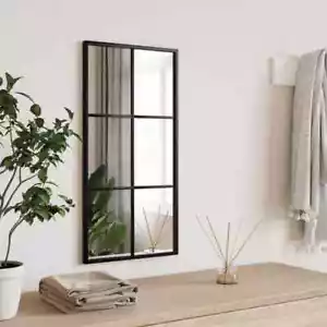Window Mirror Wall Mirror Decorative Hall Mirror for Bathroom Metal vidaXL - Picture 1 of 196