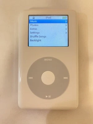 Apple iPod Photo classic 4th Generation White (20 GB) Works Great - Image 1 of 4