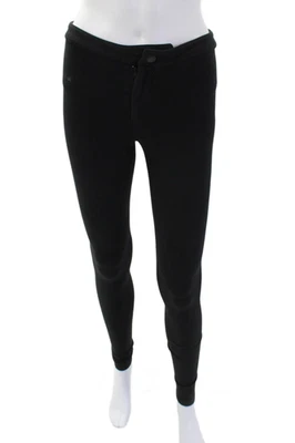 Vince Womens Mid Rise Super Skinny Ankle Knit Pants Solid Black Size 0 - Image 1 of 4