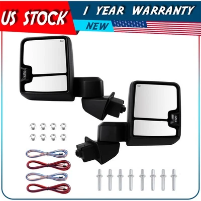 电源加热镜带信号+温度传感器 LH&RH 适合 19-22 雪佛兰 silverado 1500 — 第 1/4 张图片