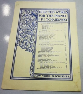Chant sans Paroles Song Without Words Op 2 No 3 Tchaikovsky Schirmer Sheet Music - Picture 1 of 3