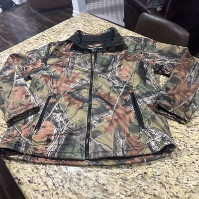 Trail Crest Camouflage Hunting Jacket XL Realtree Style Full Zip Hooded Cpix - Image 1 of 4