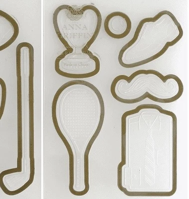 Anna Griffin Tennis Sport Embossing Folder - Image 1 of 4