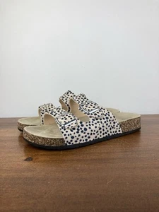 Jessica Carlyle Double Strap Cork Slide Sandals Cheetah Print Women’s SIZE 8.5 - Picture 1 of 12