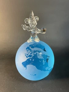 "Pisapapeles globo vidrio esmerilado azul Disney Mickey Mouse de pie 5""" - Imagen 1 de 16