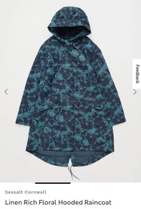 Sea salt Cornwall Linen Floral Jacket Size 14 RRP £165 - Picture 1 of 4