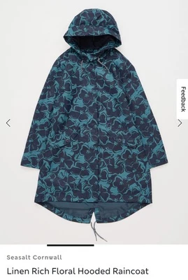 Sea salt Cornwall Linen Floral Jacket Size 14 RRP £165 - Image 1 of 4