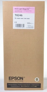 Epson UltraChrome HD T824 Vivid Lt. Magenta Ink 350ml SC-P6/7/8/9000 out of date - Picture 1 of 3