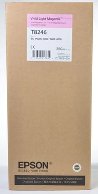 Epson UltraChrome HD T824 Vivid Lt. Magenta Ink 350ml SC-P6/7/8/9000 out of date - Image 1 of 3