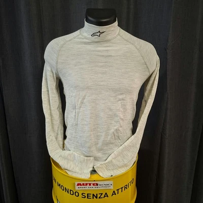 MAGLIA IGNIFUGA ALPINESTARS RACE FIA 8856 2000 TG M/L LIGHT GRAY RALLY PISTA - Immagine 1 di 2