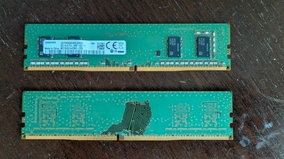 Samsung 8GB (2 x 4GB) DDR4 1Rx16 PC4-2400T-UC0-11 M378A5244CB0 Memory Modules - Image 1 of 3