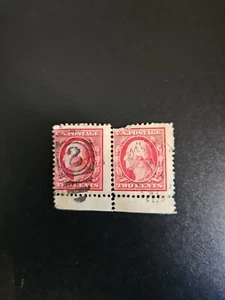 Stamp USA George Washington Rare Stamp Two cents Red , Red Line H Perf 13 - Picture 1 of 2