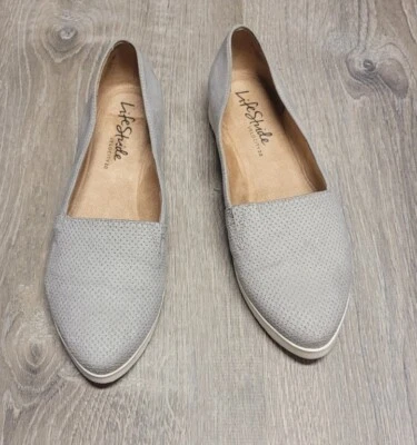 Mocasines sin cordones LifeStride para mujer Velocity gris gamuza como talla 8M Foto 1 de 4
