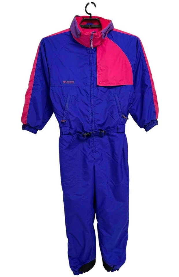 Traje de esquí Columbia vintage años 90 radial púrpura bloque de color retro juvenil 14/16 Foto 1 de 4