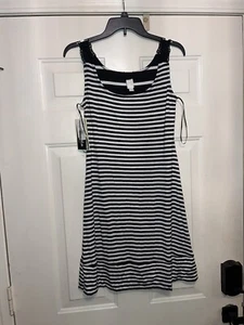 NWT Sangria Reversable Stripe Polka Dot Dress Size Small (QS10) - Picture 1 of 2