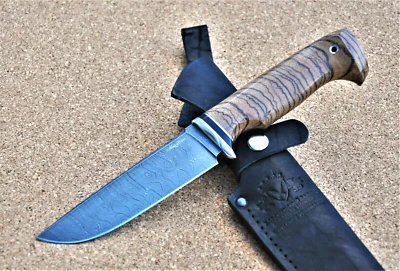 Damaszener Stahl Outdoor Jagd Messer Nazarov Knives Handarbeit HRC62 Барракуда - Bild 1 von 4