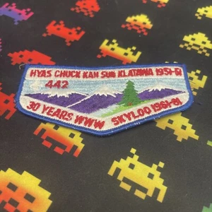 1981 OA SKYLOO LODGE 442 30th Anniversary Order of the Arrow Flap PATCH WWW - Bild 1 von 2