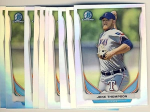 (27) 2014 Bowman Chrome Draft Refractor JAKE THOMPSON Rookie LOTE Rangers TP66 - Imagen 1 de 1
