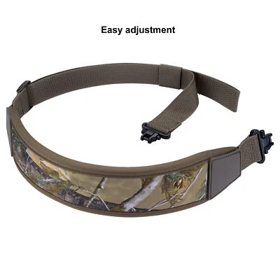Two Point Camouflage Rifle Gun Sling with Swivels Non-slip Shoulder Pad Strap - Image 1 of 4