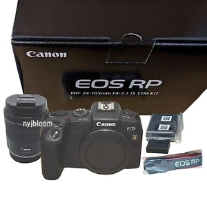 New Canon EOS RP Mirrorless Digital Camera & RF 24-105mm Lens 26.2MP Full-Frame - Picture 1 of 7