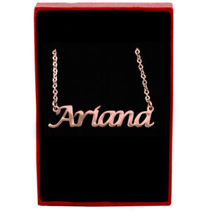 Ariana - Rose Gold Name Necklace - Personalized Jewellery - Girls Women Designer