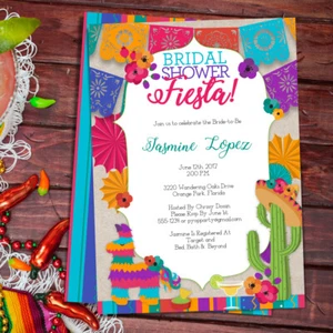 Fiesta bridal shower, Bridal shower fiesta, Fiesta Invite - Digital or Printed - Picture 1 of 3