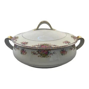 VTG Haviland Limoges Commodore Pattern Round Covered Serving Bowl & Lid - Picture 1 of 11