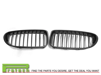 2012+ BMW Matte Black Front Grille Kidney 650i 640i M6 F06 F12 F13 6 Series ABS - Image 1 of 3