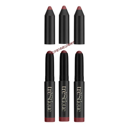 Lot Of 3 TreStique Mini Mate Lip Crayon Shade Belize Bordeaux 0.2oz New & Unbox  - Image 1 of 1