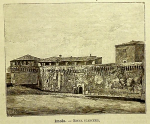 1891 IMOLA, BLICK AUF DIE FELSE (GEFÄNGNISSE) EMILIA ROMAGNA.RAVENNA, Xilo. Ätna. Premoli - Bild 1 von 1