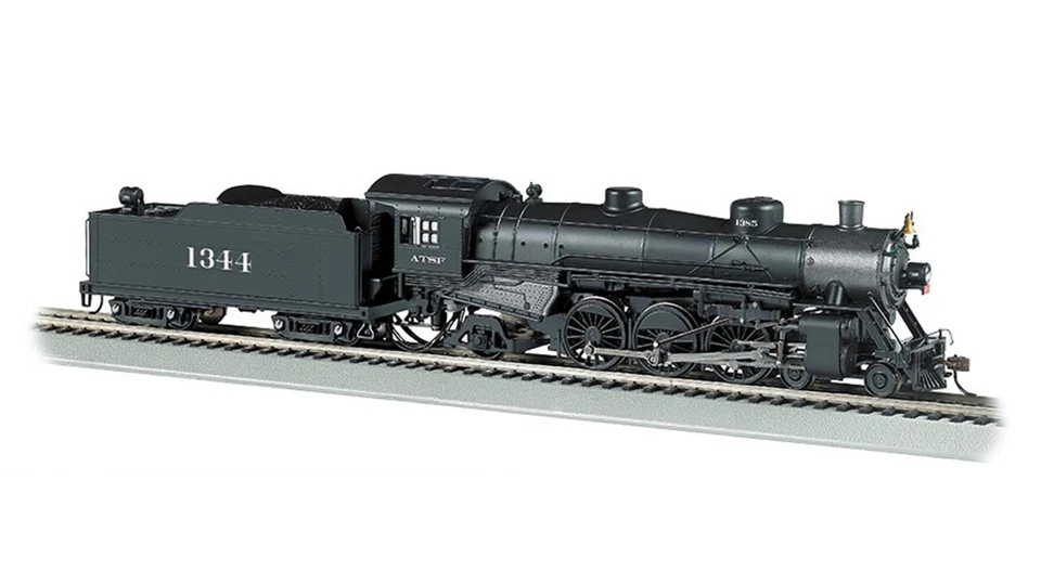 Bachmann 52901 HO Santa Fe USRA 4-6-2 Light Pacific Steam Locomotive 1344