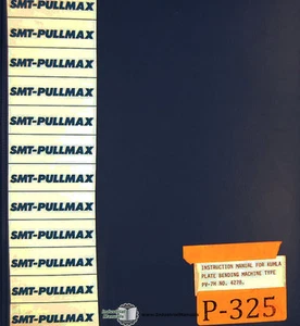 Pullmax PV-7H, Kumla 4278 Plate Bending, Instructions and Parts Manual Year 1979 - Picture 1 of 2