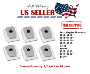 Bolsas de polvo para aspiradora para iRobot Roomba i3+ i7+/Plus s9 i8 bolsa de limpieza para eliminación de suciedad - Imagen 1 de 7