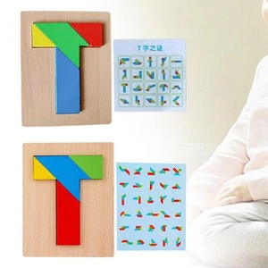 Tangram Puzzle Brithday Gift Brain Teasers Jigsaw for Boys Girls Children - Picture 1 of 13