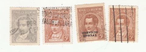 ARGENTINA 1935. 3c, 5c. MORENO. Different Cancellation. Sc# 424, 427. Used Cover