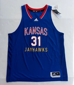 ADIDAS Kansas Jayhawks #31 Woodard Swingman Basketball Jersey Tank Top Size XL - Picture 1 of 7