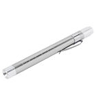 (Silver)LED Penlight White Lighting Concave Head Aluminum Alloy Pen CMM