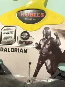 RUBIE'S STAR WARS THE MANDALORIAN COSTUME w/ Helmet/Gloves/Belt Small 5-6 NEW - Picture 1 of 7