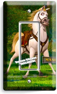 BRAVE HORSE MAXIMUS ENREDADO RAPUNZEL ÚNICO GFCI INTERRUPTOR DE LUZ PLACA DECORACIÓN HABITACIÓN - Imagen 1 de 1