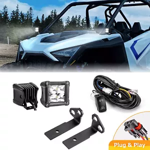 For 2022-2025 Polaris RZR PRO R/R4 40W 3" Pod LED Light A-Pillar Mounts Wire Kit - Picture 1 of 14